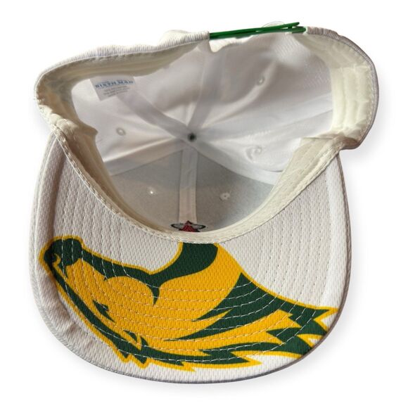 Anaheim Angels MLB Snapback Hat White Cal Poly Pomona (CPP) Mustang Edition Rare - Picture 6 of 7
